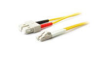 AddOn Networks 1m SC/LC SMF fibre optic cable Yellow