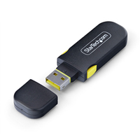 StarTech.com USB-A Poort Blocker Sleutel met 4x Vergrendelbare USB-A Stofkappen, Herbruikbare Snap-In Poortbeschermers voor Laptops en Computers