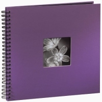 Hama "Fine Art" Spiral Album, purple, 34x32/50 Fotoalbum Violett 10 x 15, 13 x 18