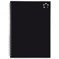 5Star 930264 writing notebook A4 160 sheets Black