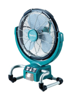 Makita DCF300Z ventilator Zwart, Blauw