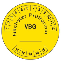 Panduit PLD-VBG selbstklebendes Etikett Kreis Schwarz, Gelb