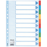 Esselte Multicoloured Card Divider elválasztó Többszínű 1 dB