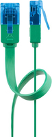 Goobay CAT 6A Flat Patch Cable U/UTP, green