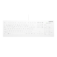 CHERRY AK-C8112 Tastatur USB AZERTY Belgisch Weiß
