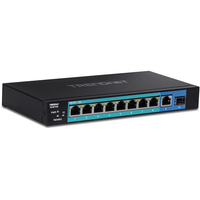 Trendnet TE-GP102 network switch Unmanaged Gigabit Ethernet (10/100/1000) Power over Ethernet (PoE) Black