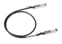 Lancom Systems SFP-DD-DAC50-1m (Bulk 8) InfiniBand/fibre optic cable Fekete, Acél