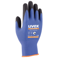 Uvex 60035 Fabriekshandschoenen Antraciet, Blauw Koolstof, Elastaan, Polyamide 1 stuk(s)