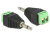 DeLOCK 65528 cambiador de género para cable 3.5mm Negro, Verde, Plata