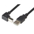 Techly ICOC U-AB-10-ANG câble USB 1 m USB 2.0 USB A USB B Noir