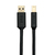 Belkin F3U159CP1.8M-P USB Kabel USB 3.2 Gen 1 (3.1 Gen 1) USB A USB B Schwarz