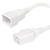 Cablenet 1m IEC C20 - IEC C19 White PVC 1.5mm Power Leads