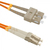 Qoltec 54039 Glasfaserkabel 1 m SC LC OM2 Orange