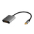 LogiLink CDA0110 adaptador de cable de vídeo 0,15 m Mini DisplayPort HDMI Negro, Gris