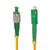Qoltec 54304 száloptikás kábel 15 M FC SC G.652D Zöld, Sárga