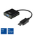 ACT AC7515 adaptador de cable de vídeo 0,15 m DisplayPort VGA (D-Sub) Negro