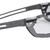 Uvex x-fit pro 9199180 Occhiali di protezione incl. Protezione raggi UV Grigio DIN Schutzbrille Grau