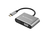 Conceptronic DONN16G dokkoló állomás és port replikátor Vezetékes USB 3.2 Gen 1 (3.1 Gen 1) Type-C Fekete, Ezüst