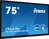 iiyama PROLITE TE7514MIS-B2AG Płaski panel Digital Signage 190,5 cm (75") Wi-Fi 435 cd/m² 4K Ultra HD Czarny Ekran dotykowy Procesor wbudowany Android 24/7