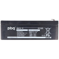 PBQ Bleiakku 2.6-12V, 12 V 2,6Ah, Abmessungen 178x34x61mm, kompatibel zu Alarmguard CJ12-2.6AH