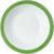 WACA Suppenteller BISTRO in weiß-kiwigrün, aus Melamin. Durchmesser: 20,5 cm.