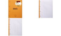 RHODIA Bloc de cours, format A4, quadrillé, orange, lot de 3 (8017113)