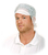 Kopfhaube Schildmütze mit Haarschutz, feste Qualität, PP-Vlies, Größe Ø31cm, Farbe Weiß, 500 Stück