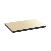 Plaque de finition laiton pour couvercle métal pour boîte de sol affleurante 12-18 modules (PW28783)