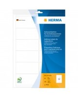 HERMA Permanenter Klebstoff weiß 94 x 47 mm 240 Etiketten 20 Bogen x 12 Adressetiketten