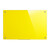 Relaxdays Glas Magnettafel, beschreibbar, mit Stiftehalter, kratzfestes Sicherheitsglas, Glasmagnetwand 60x90 cm, gelb