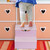 Relaxdays Tritthocker Kinder, Trittschemel mit 2 Stufen, 25 cm hoch, Bad, MDF, Kindertritt für Waschbecken, lila/rosa