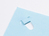 PLUS Japan klammerloser Hefter Schreibtischmodell blau 10 Blatt