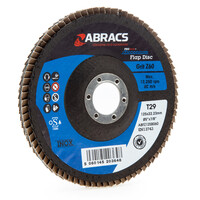 Abracs ABFZ125B060 Zirconium Flap Disc with DPC Centre 125mm x 22.23mm 60 Grit SKU: ABRA-ABFZ125B060