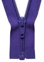 Nylon Open End Zip: 71cm: Purple