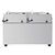Buffalo 2,9kW Doppelfritteuse mit Timer 2x 8L