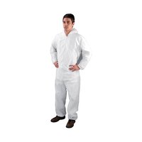 Non-Woven Coverall Large 44-46 Inch White DC03