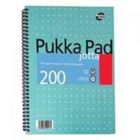 Pukka Pad Jotta A5 Wirebound Card Cover Notebook Ruled 200 Pages Metalli(Pack 3)