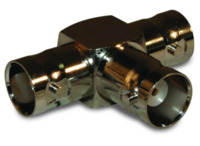Koaxial-Adapter, 50 Ω, 2 x BNC-Buchse auf BNC-Buchse, T-Form, 112455