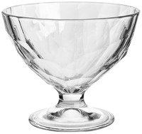 Eisbecher Diamond; 360ml, 11.7x9.9 cm (ØxH); transparent; rund; 6 Stk/Pck
