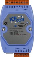 ICP CON, 1xRS232+1xRS422/485+1 I-7188E3, ETHERNET EMB. CONTR. I-7188E3 CRInterface Cards/Adapters