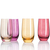 LEONARDO Trinkglas SORA Set aus 6 Wassergläsern, Ø 6 cm, Höhe 13 cm, 6er Set, spülmaschinenfest, Vol. 390 ml braun, 018041