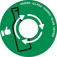 Papierkorb Deckel für Glas, grün CEP 1009330031