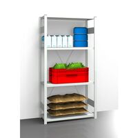 Hygienic boltless shelving unit