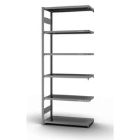 Boltless shelving unit system, zinc plated