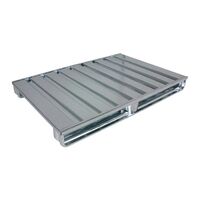 Flat steel pallet