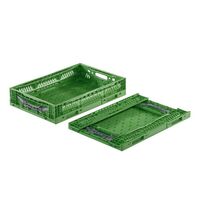 Perforated folding crate