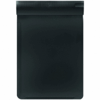 Schreibplatte A4 Kunststoff schwarz mit Kante