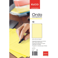 Organisationsmappe Ordo transparent Papier A4 220x310 mm gelb VE=10 Stück
