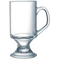 Arcoroc Footed Coffee Mugs Toughened Glass for Serving 290ml Set of 24
