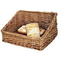 Olympia Bread Display Basket in Rustic Wooden Colour 200x510x390mm